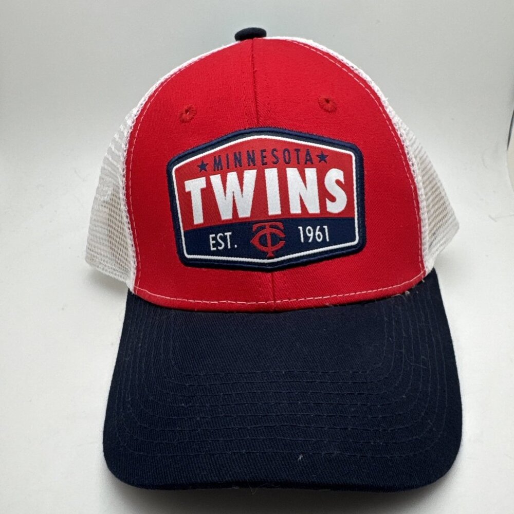 New MINNESOTA TWINS 2020 DQ Adjustable Trucker Mesh Back Hat/Cap SnapBack